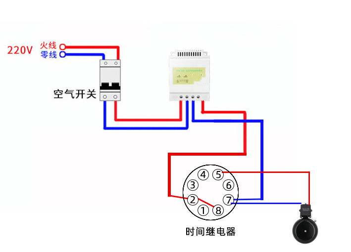 時(shí)控開關(guān)怎么控制電鈴